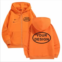 Customize Your Logo Zipper Sweatshirt For Men And Women Loose Casual Fashionable Long Sleeved Sportswear Personalized Embroidery