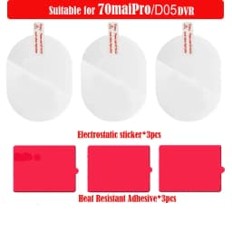 For 70mai Dash Cam Pro Dash Cam heat resistant adhesive and Static Stickers, for 70mai Pro DVR heat resistant adhesiv 3pcs