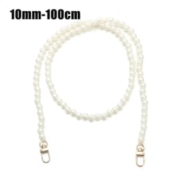 8/10mm Pearl Strap for Bags Handbag Handles DIY purse Replacement Long Beaded Chain for Shoulder Bag Straps Pearl Belt