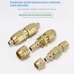 Pressure Hose Adapter Quick Connection Agricultural Spray Pipe Adapter Copper Repair Extension High-Pressure Water Pipe Joint
