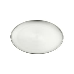 14/17/20/23cm Round Plate Silver Dessert Plate Fruit Dish Barbecue Plate Bone Spitting Dish Stainless Steel Tray Tableware Gold