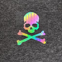 Car Stickers Hazard Warning Skulls Crossbones Reflective Decals For Rearview Mirrors Windshield Bumper Trunk Motorcycle