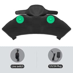 Heated Shoulder Back Massager 3 Massage Heating Functions Fits Shoulders Neck Back Relieves Cervical Soreness Muscle Strains