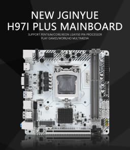 JGINYUE H97 ITX LGA 1150 Motherboard Intel I3 I5 I7 E3 CPU DDR3 1600MHz 16GB M.2 NVME SATA USB3.0 VGA HDMI Mini-ITX H97I PLUS