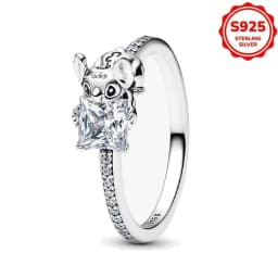 2026 Hot Selling 925 Silver Multi-Color Sun and Moon Heart-Shaped Ring for Women's Party Exquisite Jewelry Gift