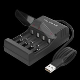 PUJIMAX 8 Slot USB Output Fast Charging Battery Charger Short Circuit Protection Suitable For AA/AAA/Nimh Rechargeable Batteries