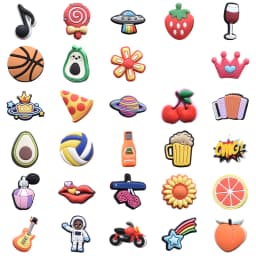 Fruit Shoe Charms for Crocs Accessories Badge Unisex Sandals Buckle Kids Pins Decoration Jeans Wristbands Shoe Accessories
