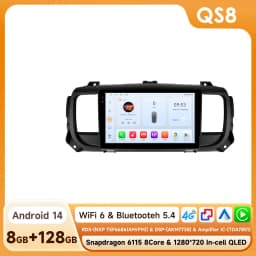 Hizpo Wireless CarPlay Android Auto For Peugeot Expert 3 Citroen Jumpy 3 SpaceTourer 2016 - 2021 Car Radio Multimedia Video GPS
