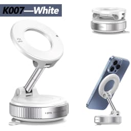 K007/K009 Strong Magnetic Car Phone Holder Foldable Design 360° Adjustable Vacuum Mount for Car/Desk/Bathroom/Universal Use