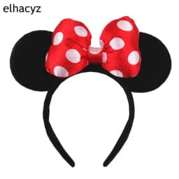 2026 New Cartoon Big Size Classic DOT Sequin Bow Headband For Women Party Girl Hairband Festival Park Trip DIY Hair Accessories