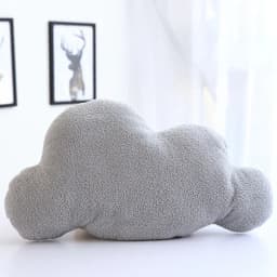 Realistic Cloud Plush Toy-Soft Stuffed Cloud in Gray&White, 3 Sizes, Fluffy Pillow Gift for Kids, Nursery Decor, Relaxation