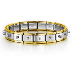2025 Fashion Functional Elastic Bracelet Modular Bulk Italian Charms Links Fit Bracelet Stainless Steel Jewelry Wholesale