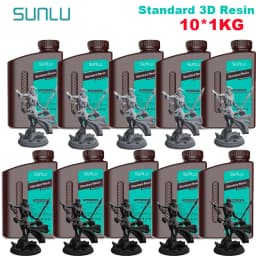 SUNLU 10KG Standard / Water-Wash / Water Wash ABS LIKE 3D Resin 1KG/Bottle 405nm UV Resin For Most SLA/DLP/LCD 3D Printer 1kg
