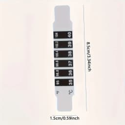 5pcs indoor frontal temperature stickers, reusable temperature stickers, temperature measuring stickers color-changing liquid cr