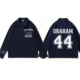 Briar Hockey Sweatshirt Off-Campus Pullover Quarter Zip Hockey Romance Sweatshirts Briar U Campus Hockey Clothes Male Clothing