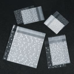 100pcs Plastic Transparent Cellophane Bags Polka Dot Candy Cookie Gift Bag Self Adhesive Candy Bags for Wedding Birthday Party