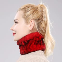 One Set Women Real Rex Rabbit Fur Cuff+Headband Winter Warmer Hat Arm Wrist Sleeve Gloves Female Real Fur Cap+Elastic Wristband