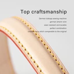 CRAZYSMITH Leather Bag Strap For LV Noe Handle Straps 100% Geunnie Handbag Crossbody 37cm Short Shoulder Belts Bag Accessories