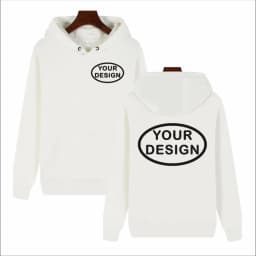 Customized Hooded Sweatshirt With LOGO Printing Embroidery Personalized Photos Casual 100% Pure Cotton And Plush Thick Pullover