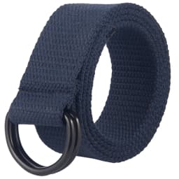 Double loop buckle canvas belt for men and women, youth canvas belt for women, Korean version, minimalist denim belt