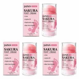 [Super Anti-Cracking] Sakura 60% Urea + 2% Salicylic Acid Hand and Foot Stick Plus+, Super Anti-Cracking Hand and Foot Cream Stick, Moisturizes from Within in 5 Minutes, Fast Results, 72-Hour Deep Hydration, Locks in Moisture, Prevents Cracking, Protects Skin Barrier, Smoothes Skin, Leaves It Smooth and Flawless, Improves Skin Elasticity, Presents a Healthier Skin, Suitable for Extremely Dry, Cracked, and Rough Hands and Feet, Stick Design