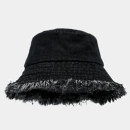 Unisex Trendy Autumn Solid Tassel Edge Washed Denim Summer Bucket Hat For Women Best Matched Sunshade Beach Fisherman Cap Gift