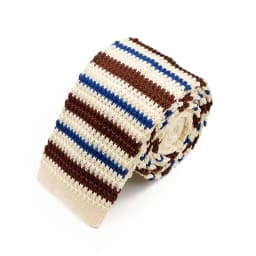 New 5.5cm Knitted Tie for Men and Women in Red Green Grey Striped Colorful Pattern Slim Fit Narrow Winter Tie Accessories Gift