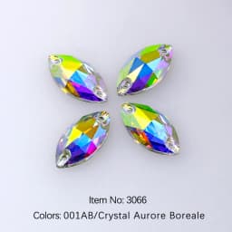 Horse EyeSewing Gems AB Flatback Rhinestones Glitter Sew On Crystals Stones Navette K5 Glass Strass For DIY Clothes Crafts