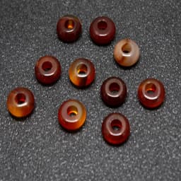 10Pcs Natural Crystal Agate Stone Big Hole Beads Abacus Spacer Beads Crafts Supplies for Jewelry Making DIY Bracelet Accessories