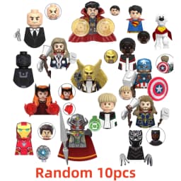 Blind Box Mini Building Blocks G0139 Figures Big Goblin Spiderman Iron Man Venom Captain Hawk Deadpool Armor Christmas Gift Toy