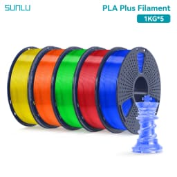SUNLU 5KG PLAPLUS Filament 1.75MM Neatly Arranged No Knots No Bubble Eco-Friendly Non-Toxic Odorless Bright Color Good Toughness