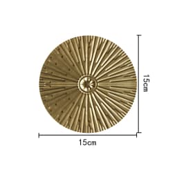 Iron Wrought Wall Hanging Decoration Golden Irregular Disc Wall Pendants Frame Ornament Room Home Decor Crafts Nordic INS Style