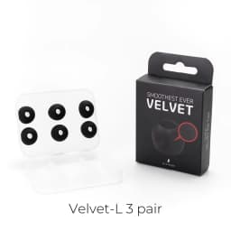 ELOIT/DIVINUS Velvet Silicone Earphones Ear Tips for Nozzle Size 3-5mm, Soft Deeply Eartips For IEMs Earbuds AFUL Performer 5/8