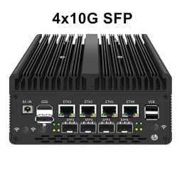 Topton New Firewall Mini PC 4*/2*10G SFP+ Intel I7 13620H 8505 4xi226-V 2.5G 2*DDR5 NVMe Industrial Computer Home Server Proxmox