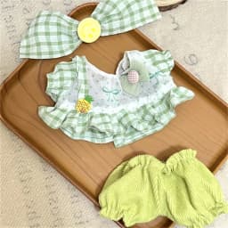 New Butter Bear Rabbit Cute 20cm Cotton Doll Clothes Tops Coat Skirt Hat Dressing Game Doll Accessories DIY Doll Dress Up Toys