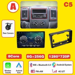 Android 16 For Fiat Ducato 2005-2025 Citroen Jumper Peugeot Boxer Dodge Ram carplay radio auto android head unit multimedia play