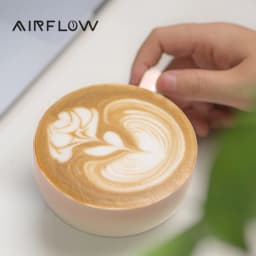 AIRFLOW Ceramic Coffee Cup Professional Embossed Latte Cup 240ml With Handle Milk Tea Cup Latte Espresso Vintage Coffee Mug