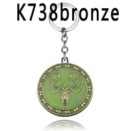 Dragon House Keychain Targaryen Dragon Shape Keyring for Fan Collection Accessories Friends Gift