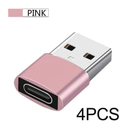 NNBILI 4PCS USB To Type C OTG Adapter USB USB-A Male To USB Type-c Female Converter For Macbook Samsung S20 USB C OTG Connector
