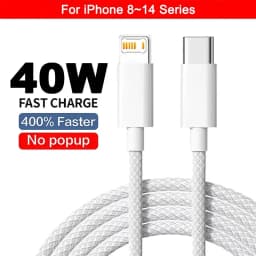 PD 40W Fast Charging USB Cable For iPhone 14 13 12 11 Pro Max 8 7 Plus XS XR Type C Data Line 2M Quick Charge Phone Accessories