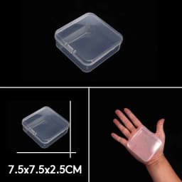 Rectangle Round Square Transparent Plastic Carrying Case For Bead Compartment Adjustable Container Jewelry Storage Box Wholesale