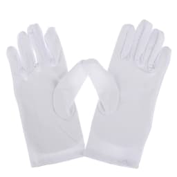 1Pair Cotton Gloves Soft Moisturizing Overnight Eczema Cloth Gloves Stretch Washable Jewelry Inspection Working Gloves