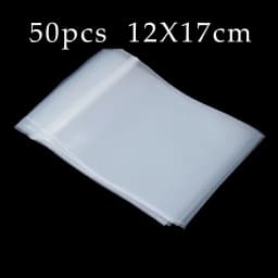 20-100Pcs Thick Clear Zip Lock Ziplock Storage Bags Heavy-Duty Transparent Plastic Small Jewelry Packing Reclosable Poly Bag