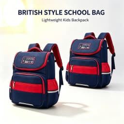 Children School Backpack, Spine Protective Waterproof Reflective Lightweight School Bag for Primary School Kids