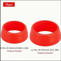2 PCS Cruisers Road Bicycles Mountain Bikes Seat Bar Dust Cover Silicone Tube Waterproof Cover Seat Bar Protective Cover Ring