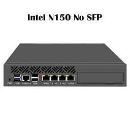 Rackmount 1U 9.5' Firewall Server Intel N150 4×10G SFP Ports 4×2.5G I226-V LAN Network Security Mini PC PfSense OPNsense Router