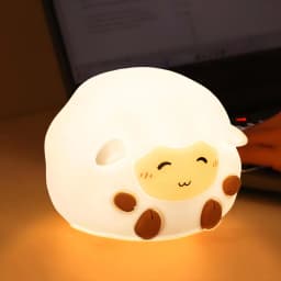 GGbingo Silicone Rabbit LED Night Light with Touch Sensor Cute Animal Table Lamp for Bedroom Decor Gift for Kids Baby Child Home
