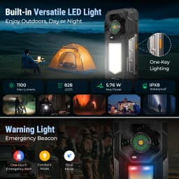 Ulefone Armor 33 4G Rugged Phone 25500 mAh 512GB ROM Up to 24GB RAM 120Hz 6.95" NFC Android 15 66W Smartphone Global Version