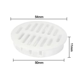 4Pcs 35/50mm Round Cabinet Air Duct Vent Plastic Louver Mesh Hole Plug Decoration Cover Wardrobe Grille Ventilation Systems