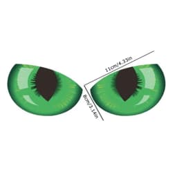 Car Safety Reflective Eyes Sticker 3D Long Lasting Car Decoration Funny Stickers Night Driving for Car Bike Helmet